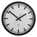 Nádražní DCF nástěnné hodiny EUROTIME 56862, Vnější Ø 40 cm, černá