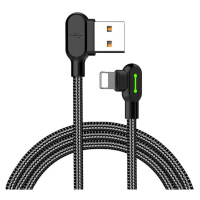 Kabel USB-Lightning, Mcdodo CA-4679, úhlový, 3 m (černý)