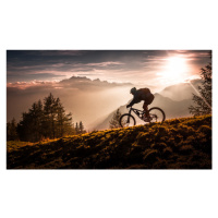 Fotografie Golden hour biking, Sandi Bertoncelj, 40 × 22.2 cm