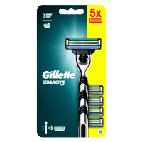 Gillette Mach3 pánský holicí strojek + 5 hlavic