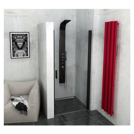 ZOOM LINE BLACK sprchové dveře 900mm, čiré sklo ZL1290B Polysan