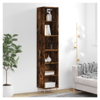 vidaXL Skříň highboard kouřový dub 34,5x32,5x180 cm kompozitní dřevo