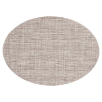 Hnědošedé prostírání Tiseco Home Studio Oval, 46 x 33 cm