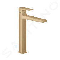 HANSGROHE Metropol Umyvadlová baterie s výpustí Push-Open, kartáčovaný bronz 32512140