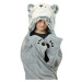 Cozy Noxxiez BL802 Husky - hřejivá deka s kapucí se zvířátkem a tlapkovými kapsami