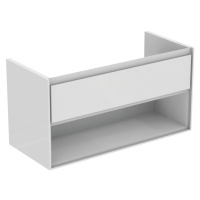 Koupelnová skříňka pod umyvadlo Ideal Standard Connect Air 100x44x51,7 cm světle šedá lesk/bílá 