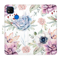 iSaprio flip pouzdro Succulents Pattern pro Xiaomi Redmi 9C