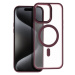 Smarty Matte Mag kryt s MagSafe iPhone 15 Pro Max červený