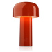 FLOS Nabíjecí LED stolní lampa FLOS Bellhop cihlově červená