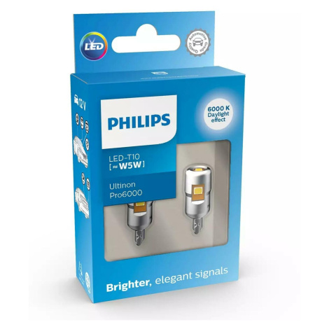 Philips LED W5W 12V 0,9W Ultinon Pro6000 SI 6000K 2ks 11961CU60X2