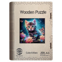 Wooden puzzle Cute Kitten A3 - EPEE