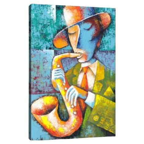Obraz Tablo Center Saxophone, 50 x 70 cm Vavien Artwork