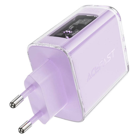 Acefast Nástěnná nabíječka Acefast A45, 2x USB-C, 1xUSB-A, 65W PD (fialová)