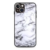 TopQ Kryt LUXURY iPhone 15 pevný Marble White 111300