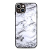 TopQ Kryt LUXURY iPhone 15 pevný Marble White 111300