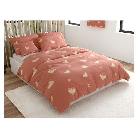 Povlečení z mikrovlákna ORANGE HEART, růžové Rozměr povlečení: 70 x 90 cm | 140 x 220 cm
