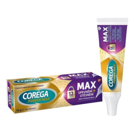 Corega Power Max Upevnění + Utěsnění fixační krém 40g