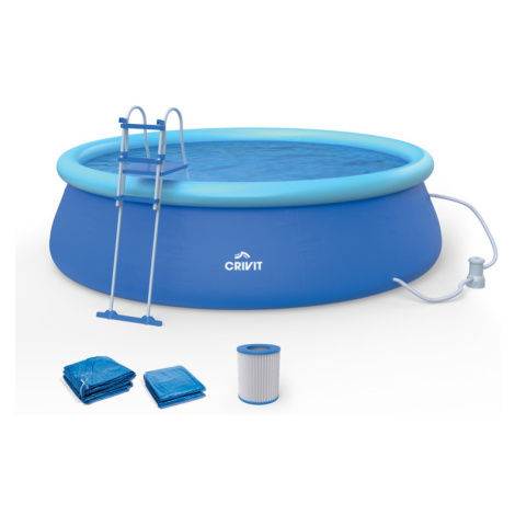 Bazén Easy Set s filtračním zařízením a schůdky, Ø 4,57 x 1,22 m Crivit