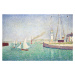 Obrazová reprodukce Entrance of the Port of Honfleur, George Seurat, 40 × 26.7 cm