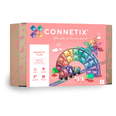 Connetix Tiles - Magnetická Stavebnice Pastelová XXL 202 ks
