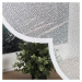Dekorační oblouková krátká záclona na žabky NEW LEA 160 bílá 160x160 cm MyBestHome