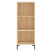 vidaXL Skříň highboard dub sonoma 34,5x32,5x180 cm kompozitní dřevo