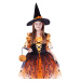 Rappa Dětský kostým oranžová Čarodějnice/Halloween