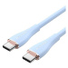 Vention USB-C 2.0 Silicone Durable 5A Cable 1m Light Blue Silicone Type