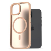 AlzaGuard Matte Case Compatible with Magsafe pro iPhone 15 pískově žlutý