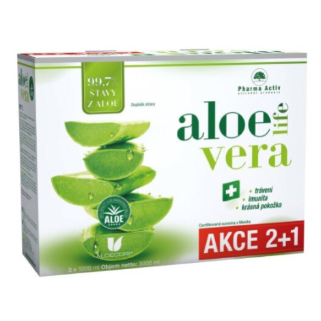 AloeVeraLife 3x1000ml + LIPO vitamin C 15 sáčků Pharma Activ
