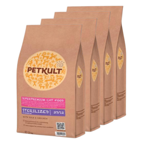 Petkult Cat Sterilized - 4x2kg