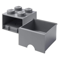 Úložný box LEGO, s šuplíkem, malý (4), tmavě šedá - 40051754
