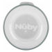 NUBY Hrnek Tritan netekoucí 360° s držadly, 6 m+ světle šedý