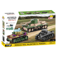 Cobi 2740 renault r35,valentine ix, panzer i