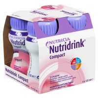 Nutridrink Compact s příchutí jahodovou 4x125 ml