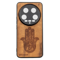 Dřevěné Pouzdro Bewood pro Xiaomi 14 Ultra Hamsa Imbuia