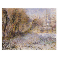 Obrazová reprodukce Snowy Landscape, Pierre Auguste Renoir, 40 × 30 cm