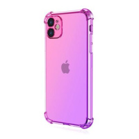 TopQ Kryt iPhone 11 Shock duhový růžovo-fialový 109752