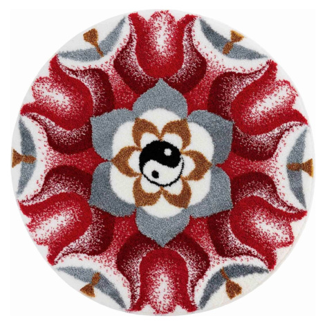 GRUND Mandala předložka HARMONIE PROTIKLADŮ červená Rozměr: ø 60 cm