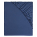 LIVARNO home Saténové napínací prostěradlo, 90-100 x 200 cm (navy modrá)