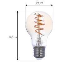 LUUMR LUUMR Smart LED žárovka A60 E27 jantarová 4,9W Tuya WLAN