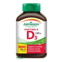 Jamieson Vitamin D3 1000 IU tobolky 180 kapslí