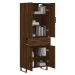 vidaXL Skříň highboard hnědý dub 69,5 x 34 x 180 cm kompozitní dřevo