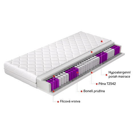 Matrace Paola Rozměr: 90 x 200 cm, Potah: Hypoalergenní potah