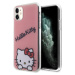Hello Kitty IML Daydreaming Logo Kryt iPhone 11 růžový