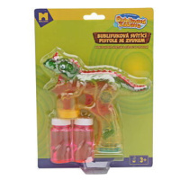 MAC TOYS Bublifuková pistole dinosaurus se zvukem