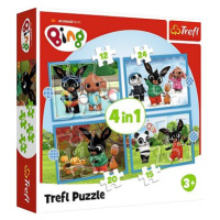 TREFL puzzle Bing: Roční období 4v1 (12, 15, 20, 24 dílků)