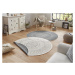 NORTHRUGS - Hanse Home koberce Kusový koberec Twin-Wendeteppiche 103143 creme grau kruh – na ven