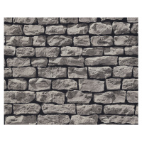 KT92-9709 Moderní tapeta Wood´n Stone imitace kamenné zdi