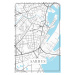 Mapa Aarhus white, 26.7x40 cm